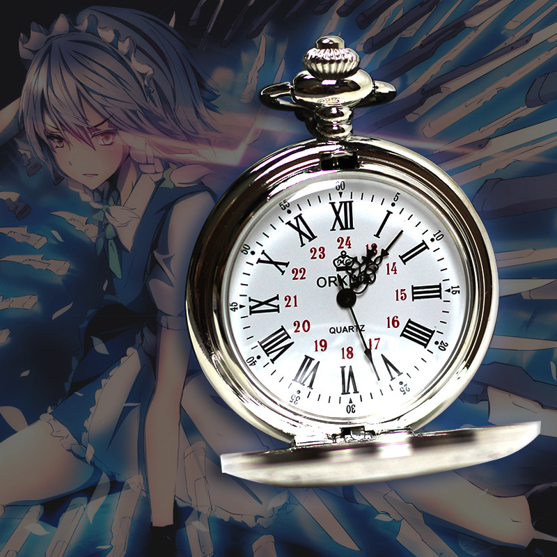 东方project周边十六夜咲夜幻想乡二次元动漫机械怀表动漫手表