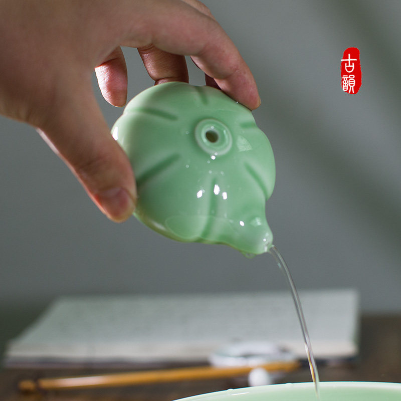 景德镇陶瓷南瓜砚滴文房水滴砚台墨汁加水水磨滴水文房四宝