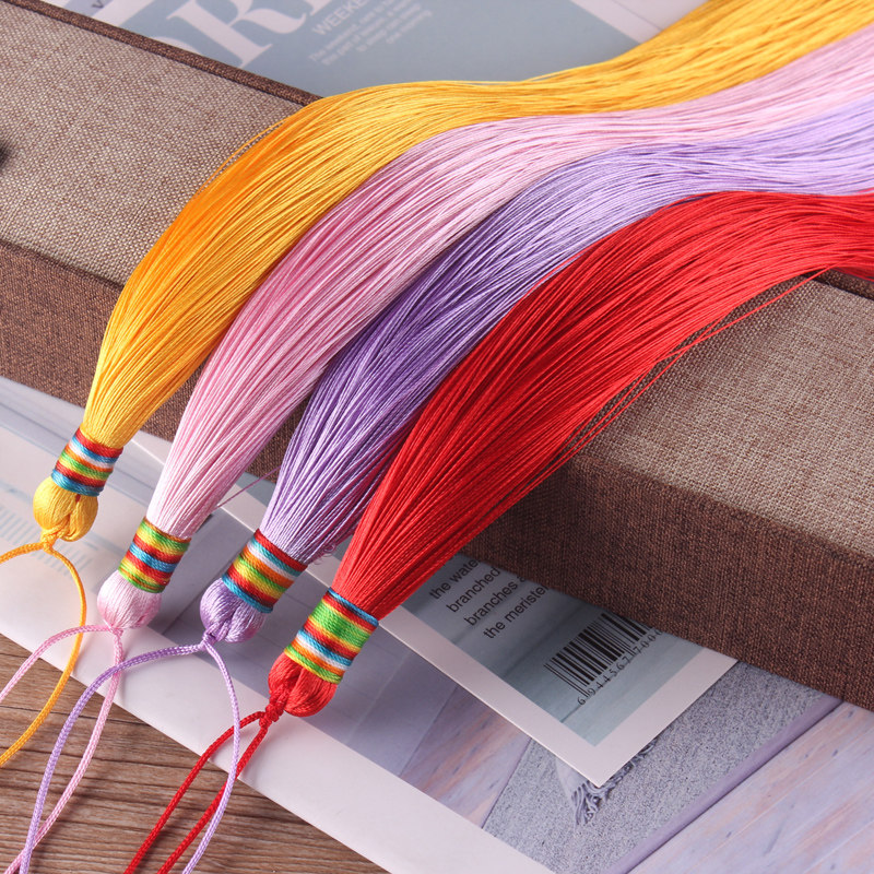 32cm细长中国结流苏穗子涤纶丝线乐器线