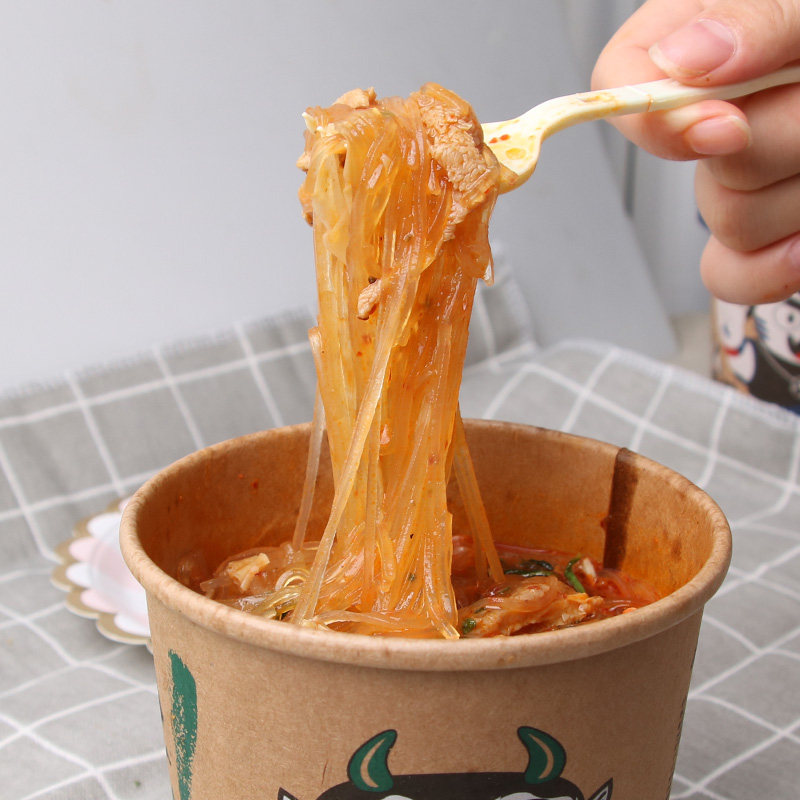 族人麻辣爆肚酸辣桶装食人族即食方便速食网红冲泡方便面