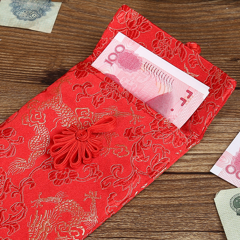 大红包10万结婚庆用万元创意个性高档婚礼超大改口费布艺布袋彩礼