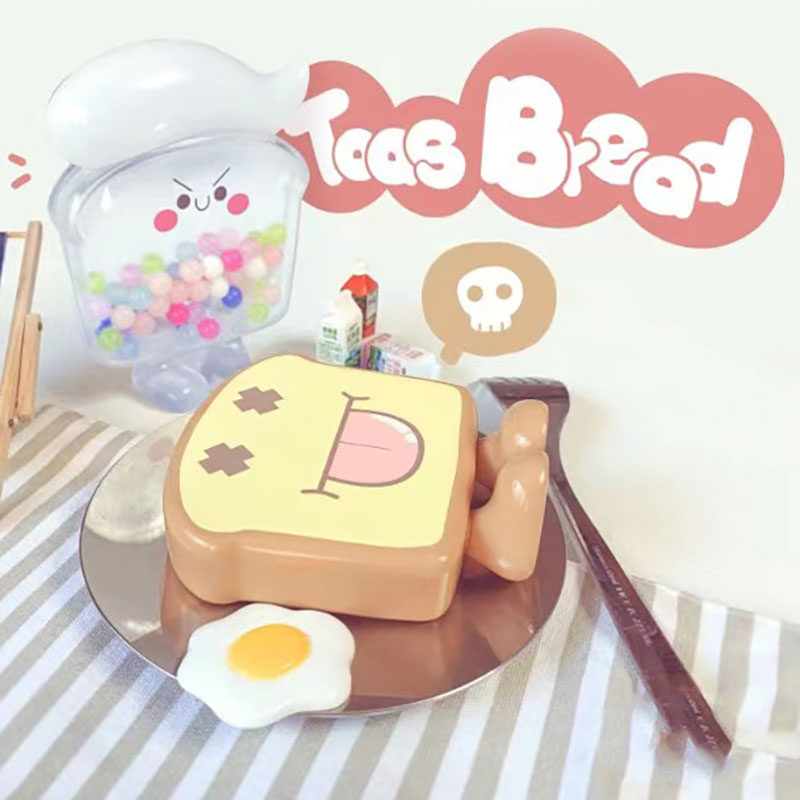 爱潮摆件公仔少女手办可爱小包盲盒朋友们面包潮玩盲盒