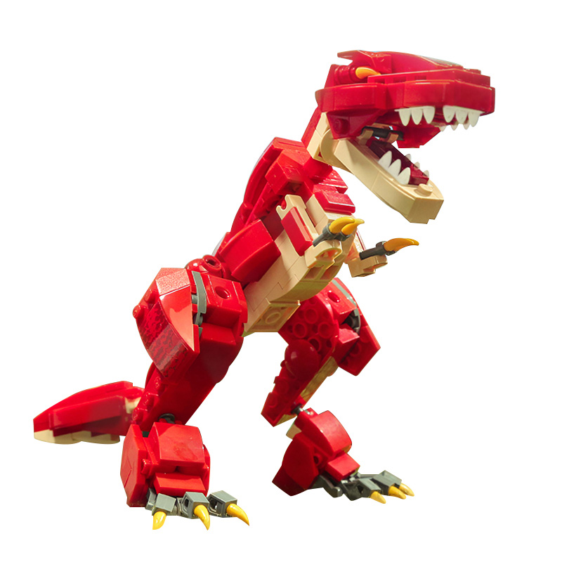 乐高积木恐龙霸王龙暴龙系列小颗颗粒拼装模型塑料积木