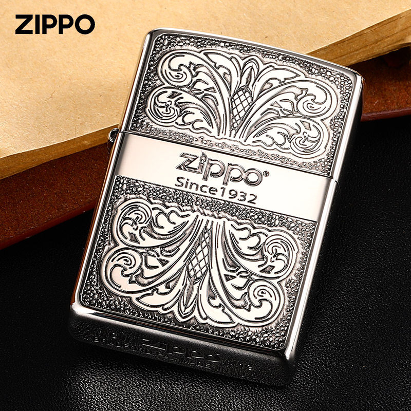 zippo打火机正版1932日唐草起源高档礼物男友煤油zippo