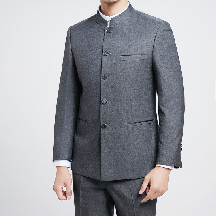 国风经典中山装套装男士中华立领中青年西服唐装西服