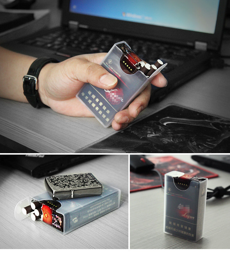 烟盒个性超薄透明塑料软壳创意香菸天天装软包烟盒