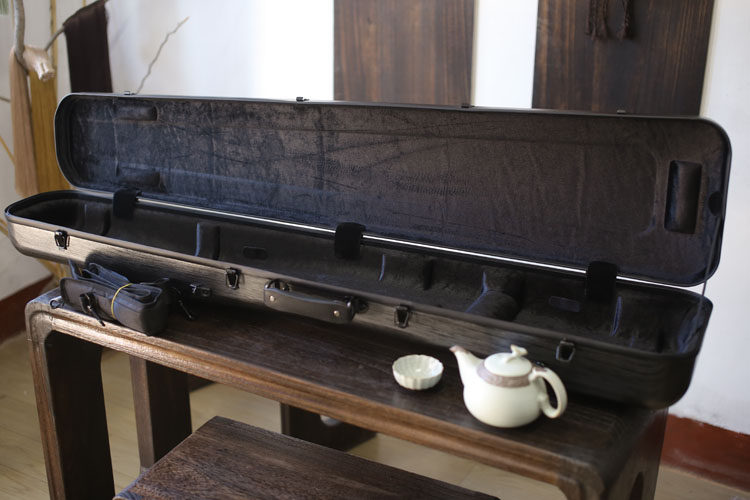 【龙吟】古琴箱 古琴包 玻璃纤维轻巧古琴箱 包邮拉丝灰