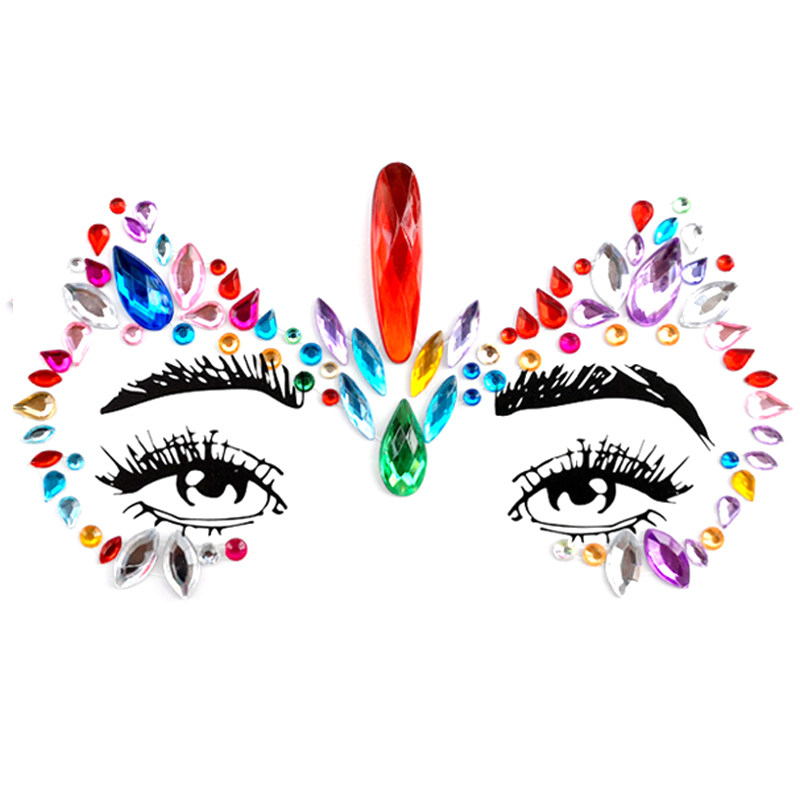 元旦脸部贴钻儿童贴纸彩妆额头眼部眉心水钻化妆