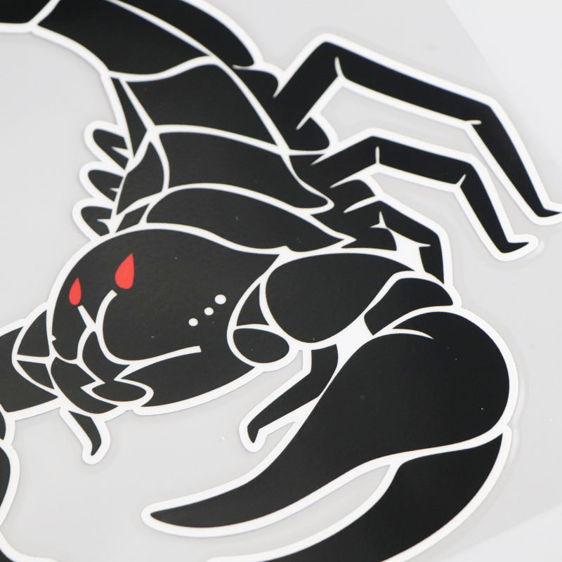 卓贴个性红眼蝎子创意卡通贴纸汽车装饰划痕遮挡汽车装饰贴