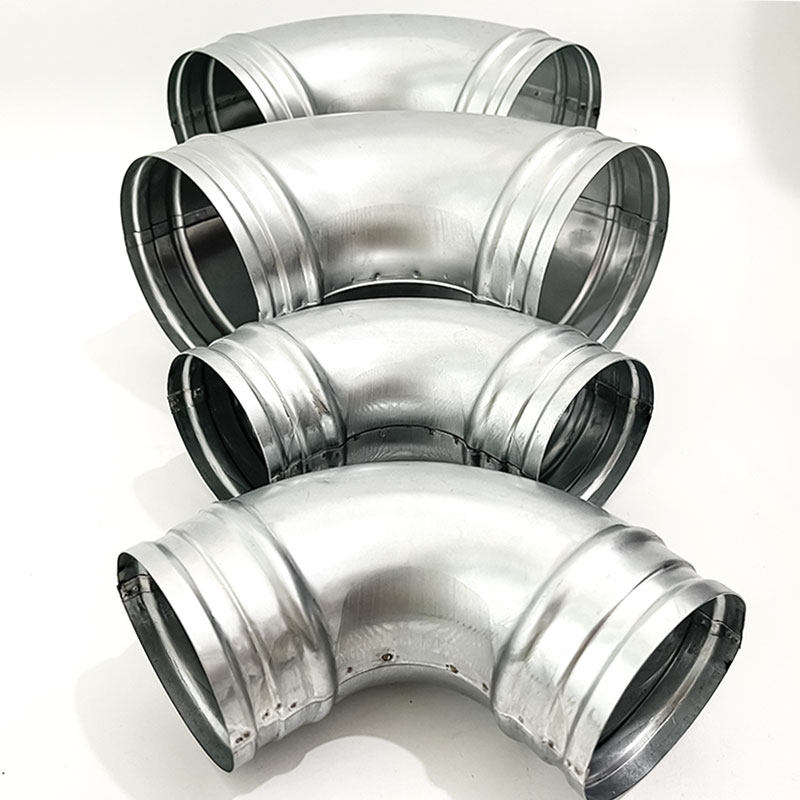 弯头90度不锈钢镀锌接头排烟烟管冲压直角烟囱弯头