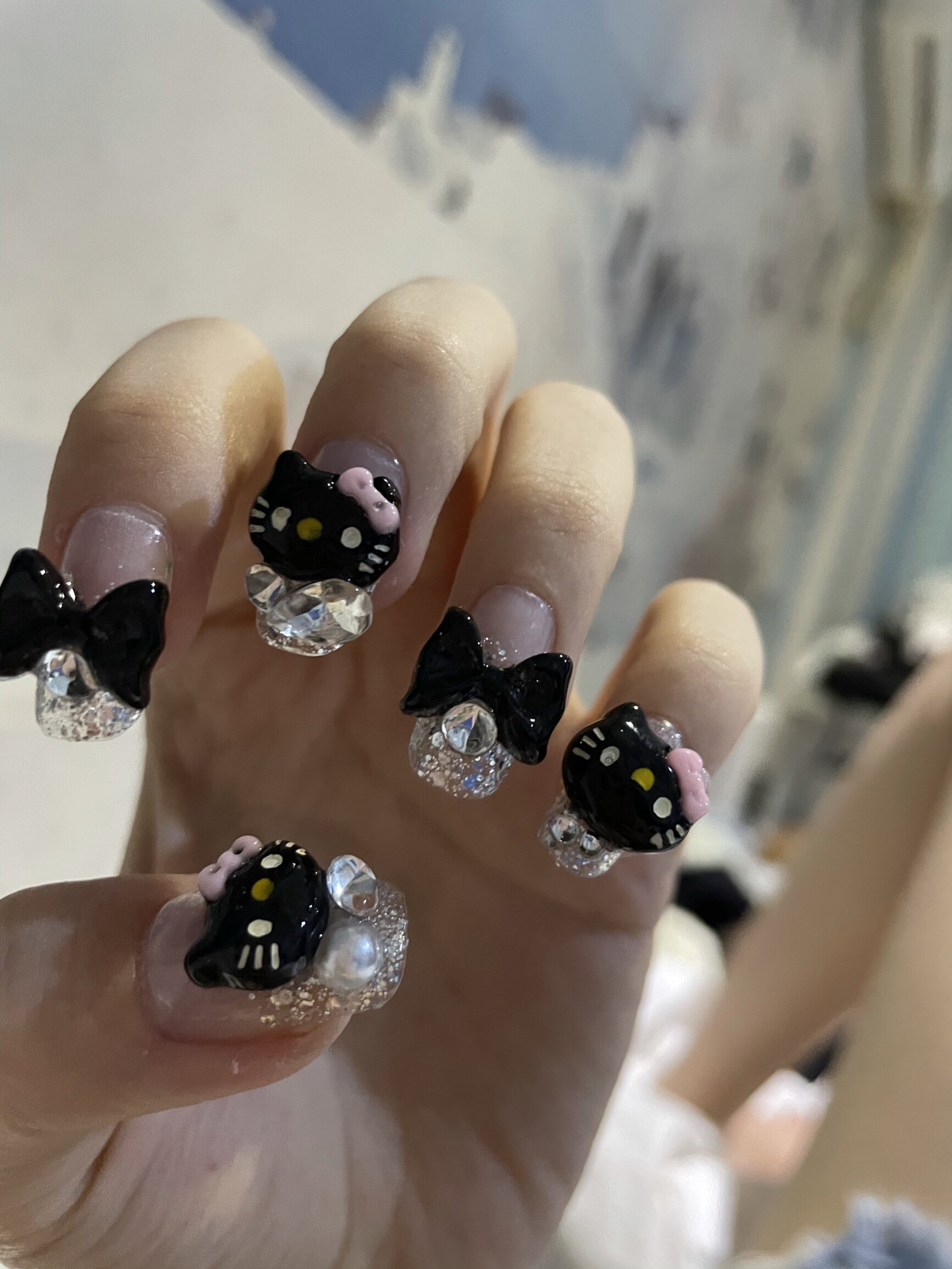 新款包邮娇宝kt日系手工新娘指甲美甲贴片美甲工具