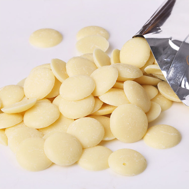 可可百利巧克力500g纽扣法国进口家用西点装饰白巧克力