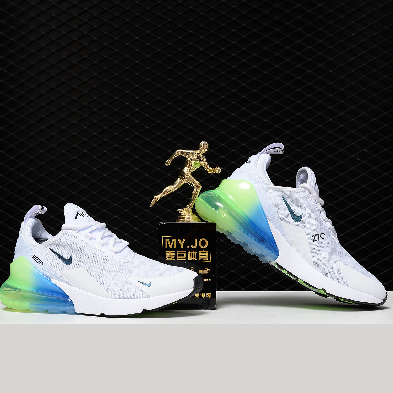 nike耐克正品2020airmax270se彩虹系列男子运动跑步鞋