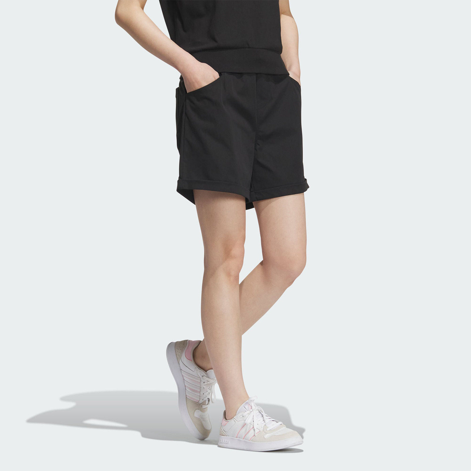 adidas阿迪达斯官方正品neo夏季女子透气时尚休闲运动运动中长裤短裤
