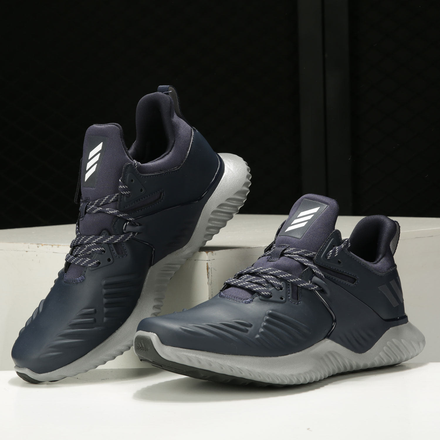 adidas阿迪达斯正品男子2020春季新款阿尔法bounce跑步跑步鞋