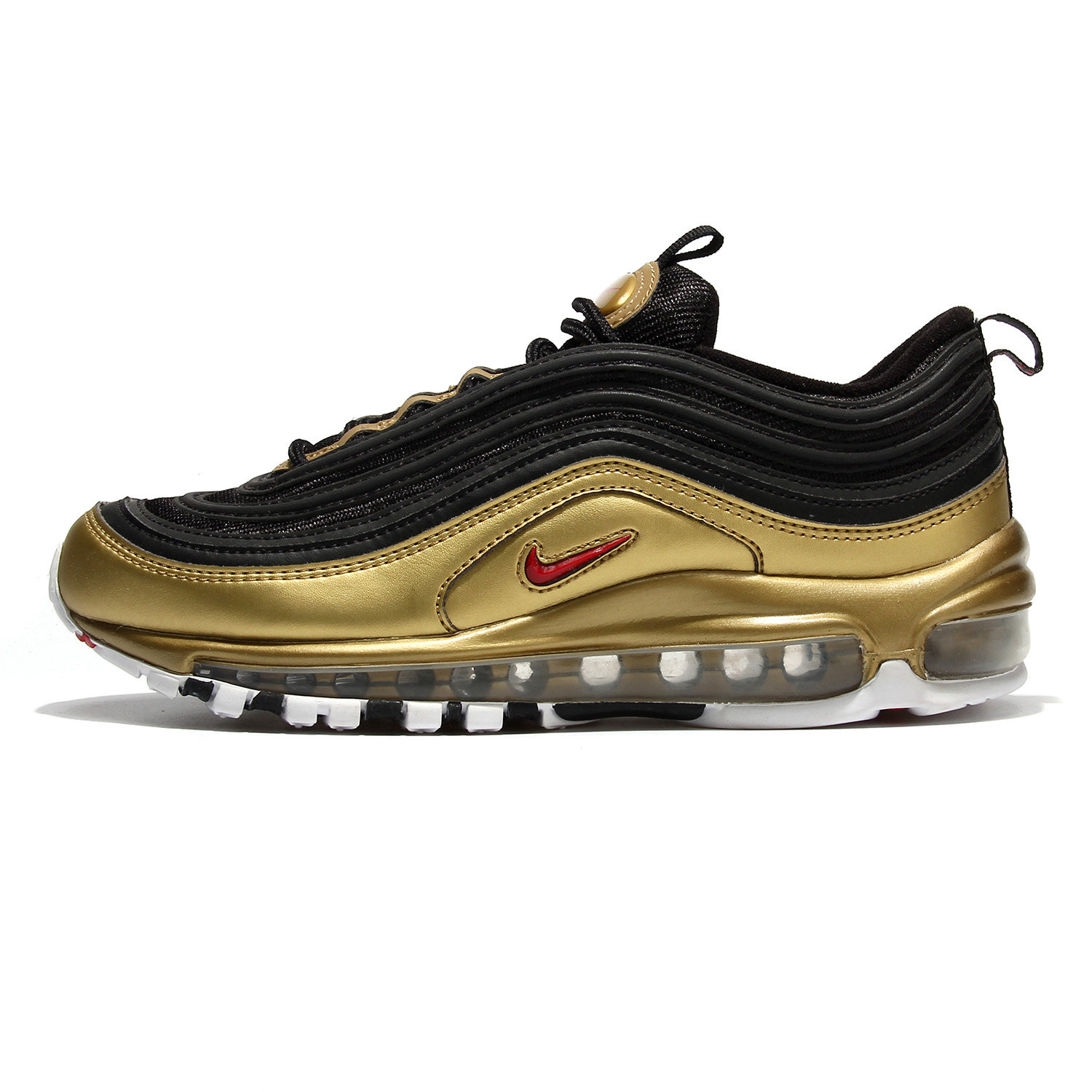 nike耐克正品airmax97子弹头黑金时尚复古气垫跑步鞋at5458