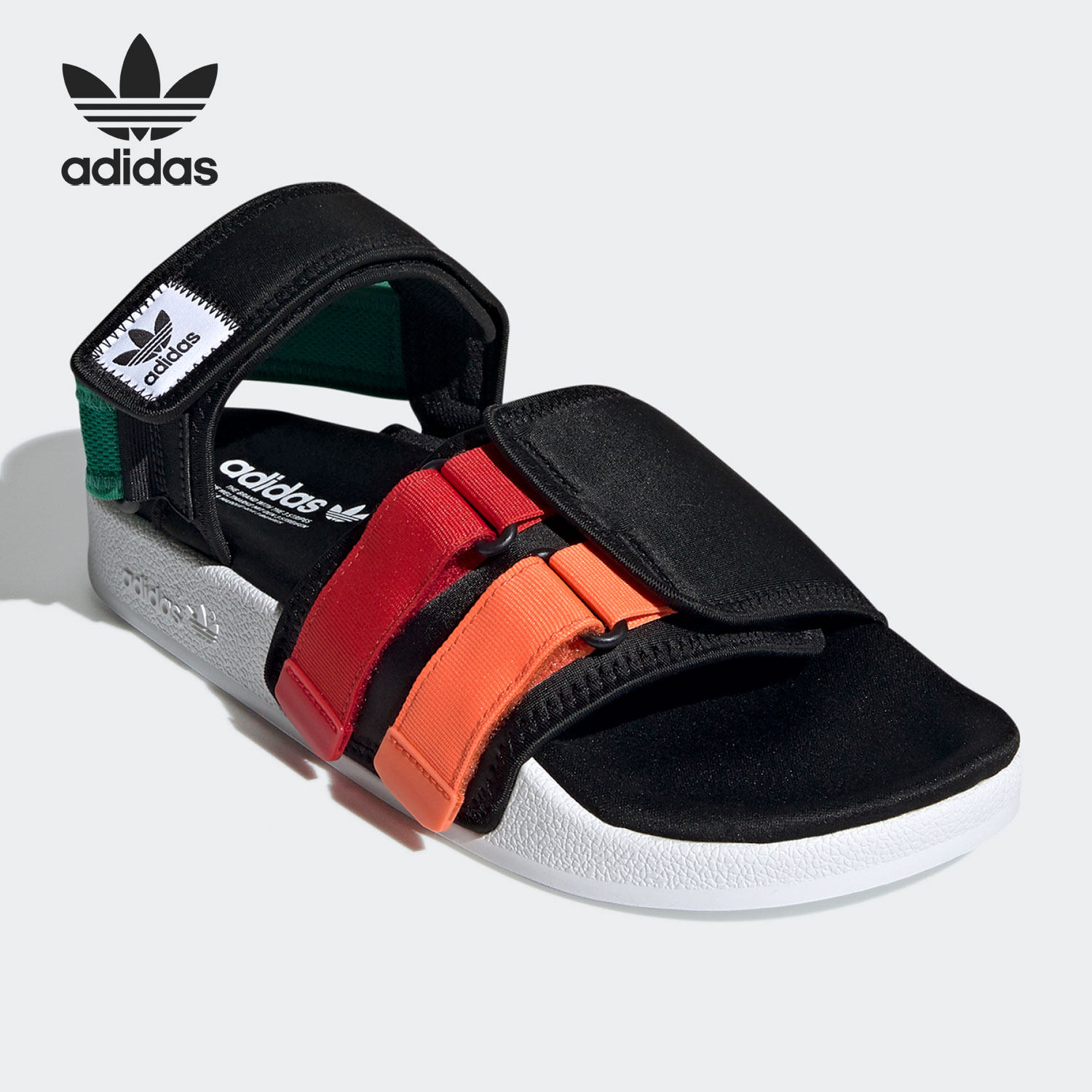 adidas阿迪达斯正品三叶草2021夏季新款男女防滑沙滩运动沙滩鞋