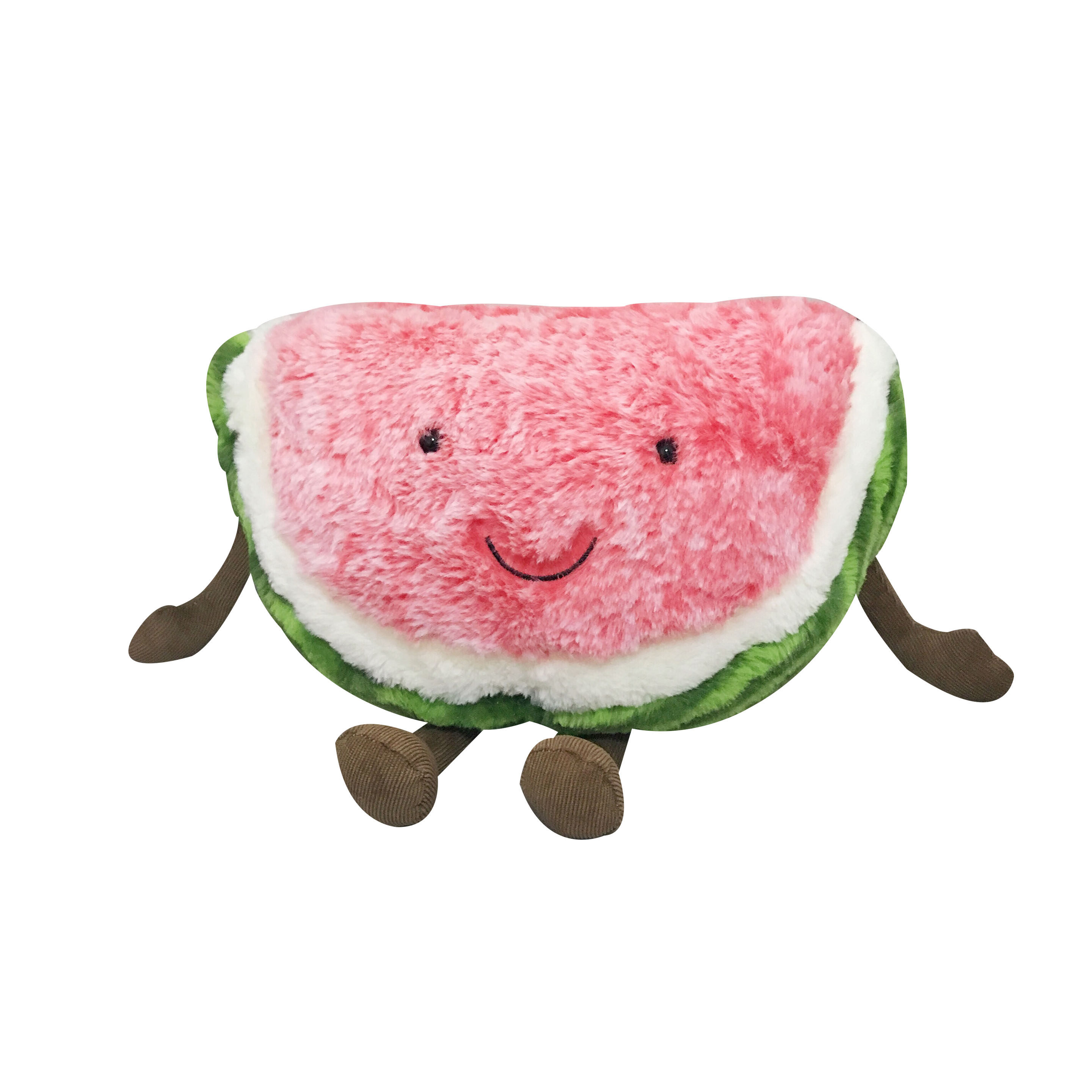 ins西瓜樱桃超柔软抱枕靠垫午睡毛绒玩具公仔少女心生日礼物装饰