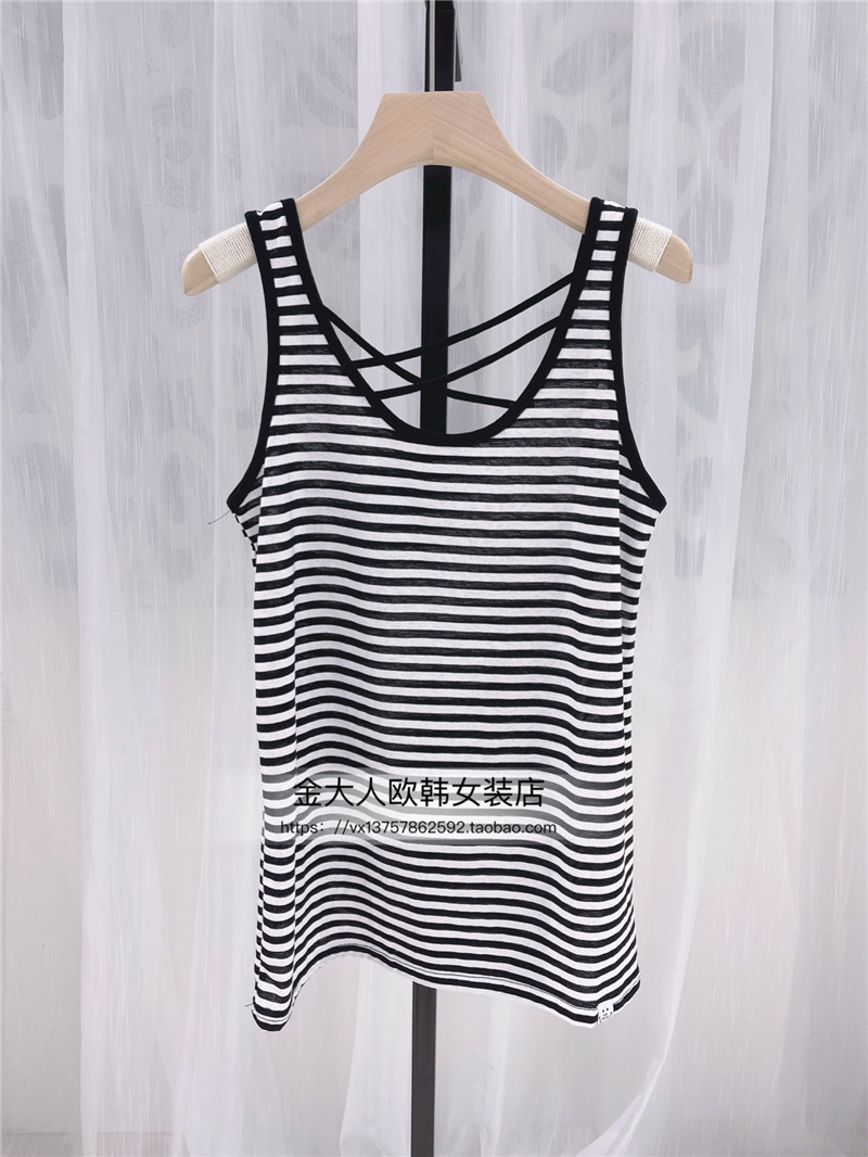 韩国货洋气吊带背心背带带子交叉前后时尚新款背心吊带