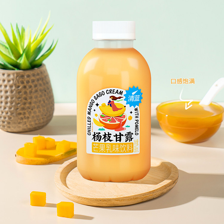 清蓝杨枝甘露芒果乳味饮料380ml15瓶整箱饮品含乳饮料