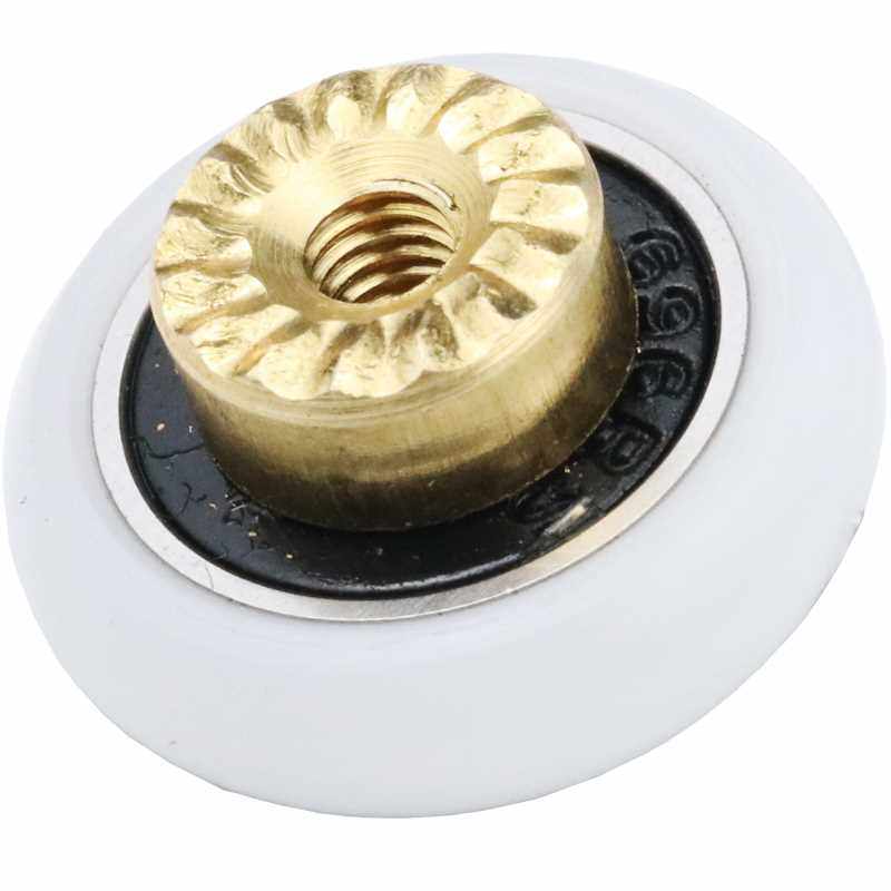 4个装包邮淋浴房滑轮浴室老式移门吊轮推拉浴屏小挂轮扁轮单凸轮