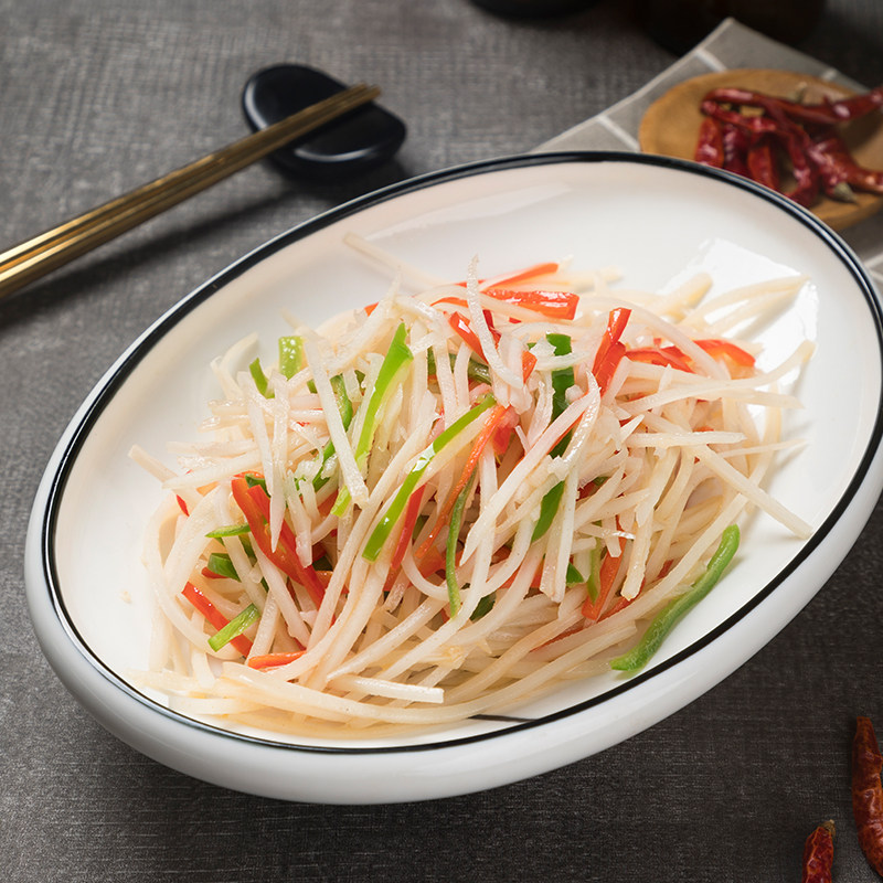 脆爽藕丝350g火锅冒菜酒店餐饮凉拌商用炒菜半成品莲藕