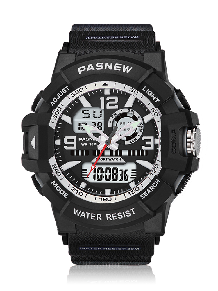 百圣牛新款青少年电子表男学生特种兵表盘初高中户外防水国产腕表