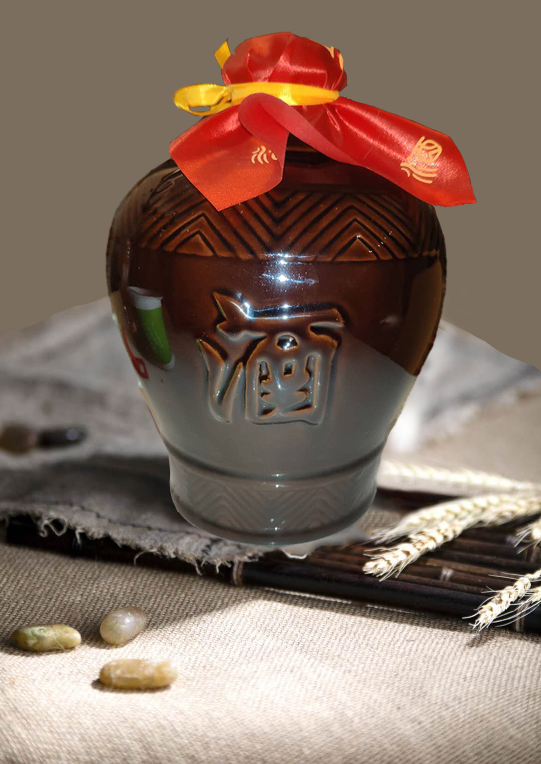 荷花仙建德特产 白酒52度5斤装 莲子酒纯莲酿造坛装 柔和清香型白酒