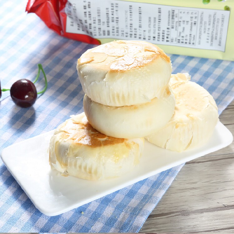 越南进口糕点 banh pia chay新华园 无蛋黄素食榴莲饼300g*3包