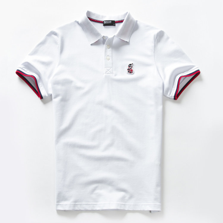 martiangravity夏季新款男士纯棉简约翻领男装polopolo衫
