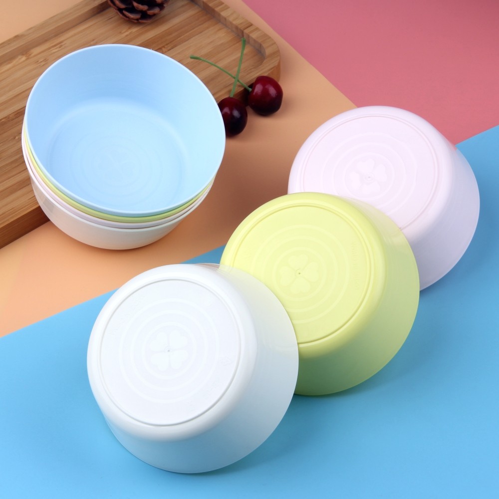 彩色塑料小碗圆形幼儿园儿童饭碗防摔耐摔宝宝碗