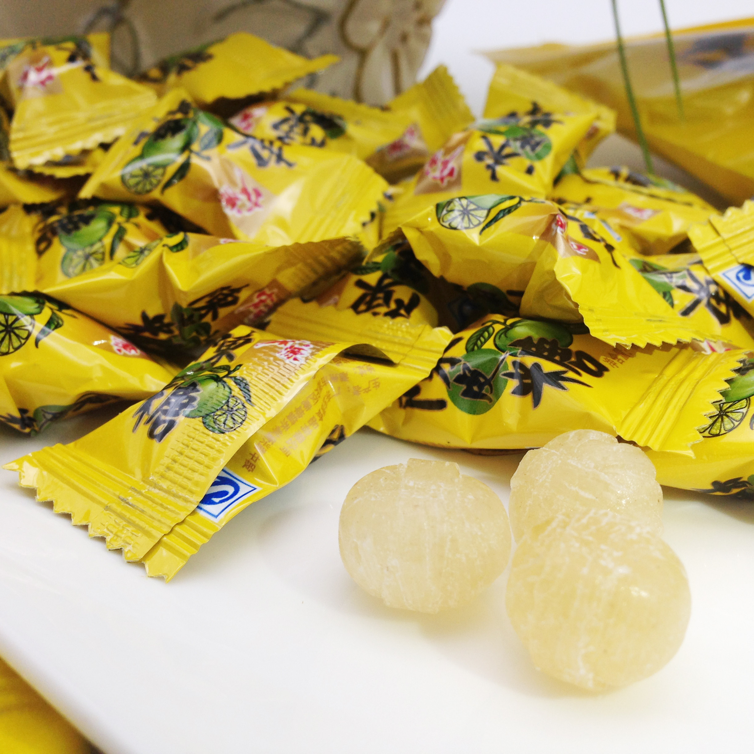 5袋包邮广东宏源陈皮话梅355g130粒礼糖喜糖糖果