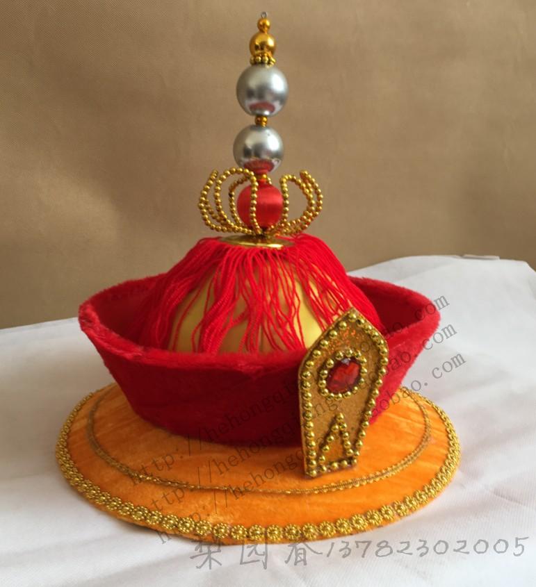 帽子清朝皇帝康熙头冠皇上皇上皇皇后舞台演出帽子