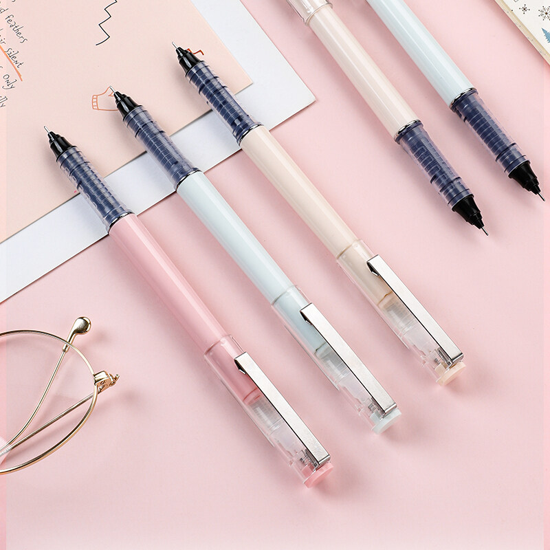 5支包邮晨光arp5090341802裸色色控直液中性笔针管中性笔