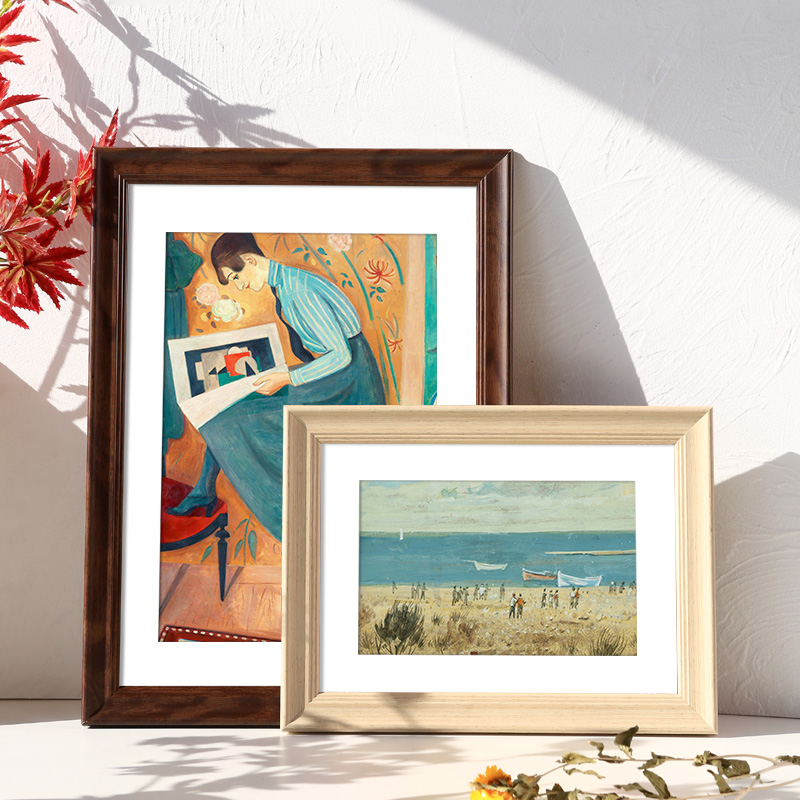 美式a4框架外框作品彩铅美术装裱画框油画相框