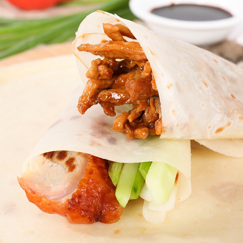 烤鸭北京饼春荷叶面皮面皮薄薄饼糊饼煎饼片皮手抓饼