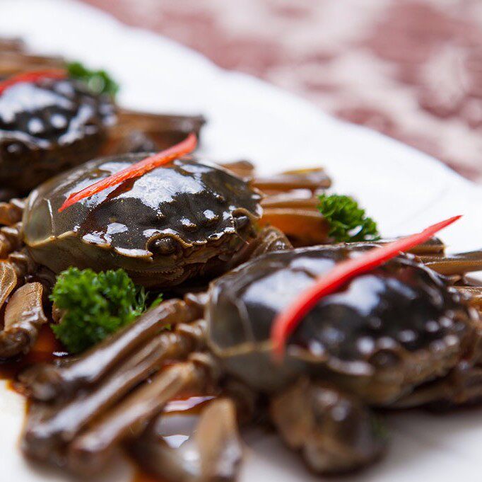 盘锦卤河蟹鲜活生腌卤蟹腌制螃蟹全母盐水咸蟹酱蟹现做顺丰包邮