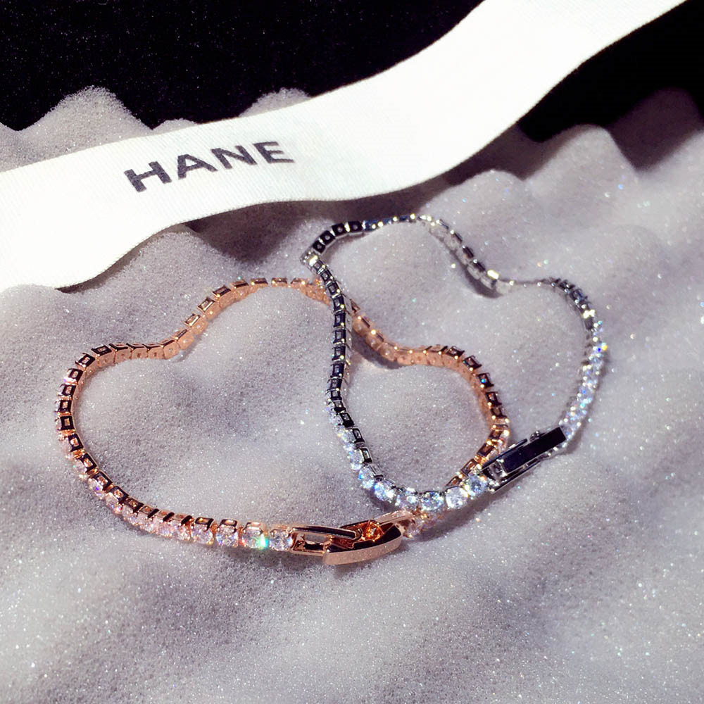 炫彩水晶串珠手链轻奢简约小众设计手镯气质手链