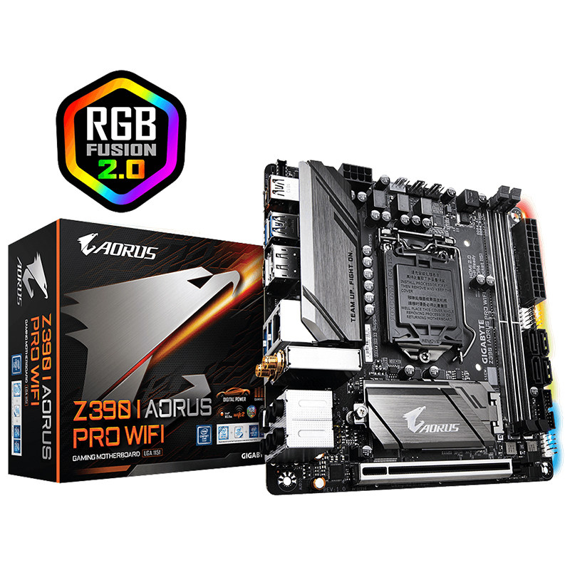 技嘉itx主板技嘉z490 i aorus ultra迷你小板可配i7 10700k小机箱