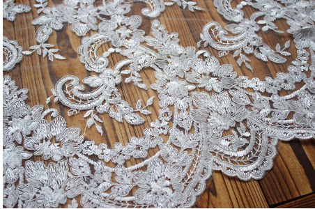 辅料203a7欧式米白白色车骨蕾丝蕾丝花花边裙边花边