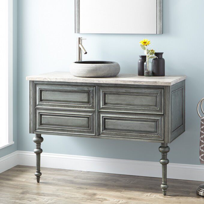 欧杜莎美式落地田园浴室柜欧式简约橡木卫浴柜组浴室柜组合