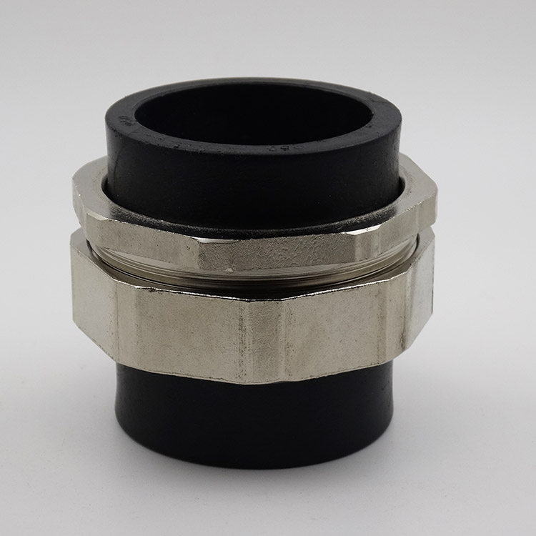 双头活接hdpe配件水管自来自来水pe6分4分pe管