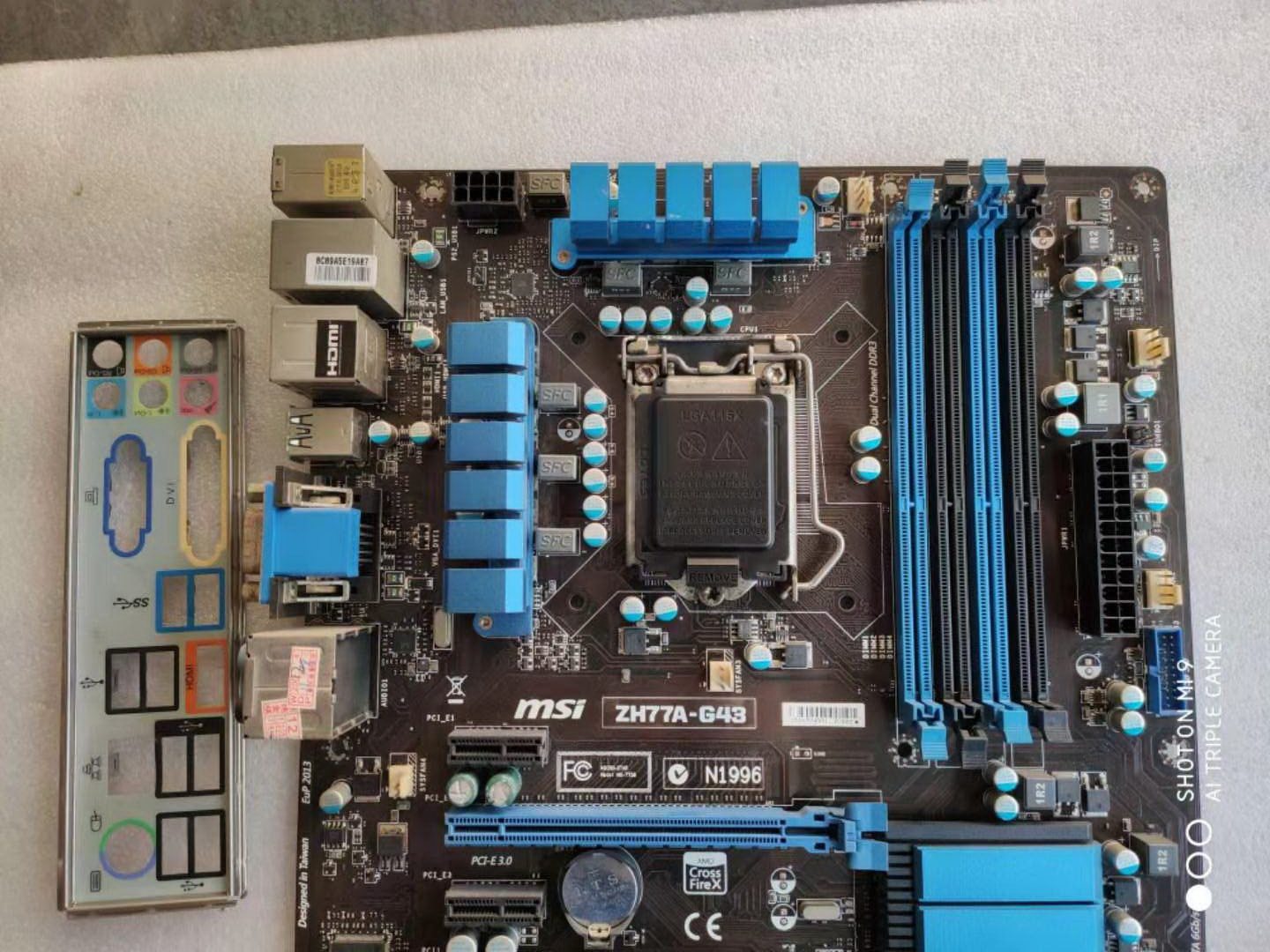 msi微星zh77ag43h77主板z77ag43z771155针atx台式机主板