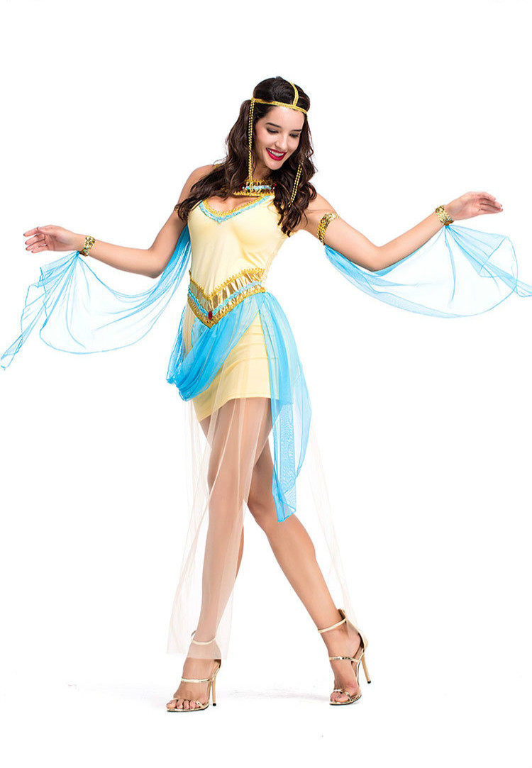 埃及万圣节复古公主cos舞台表演演出服女神艳后民族服装