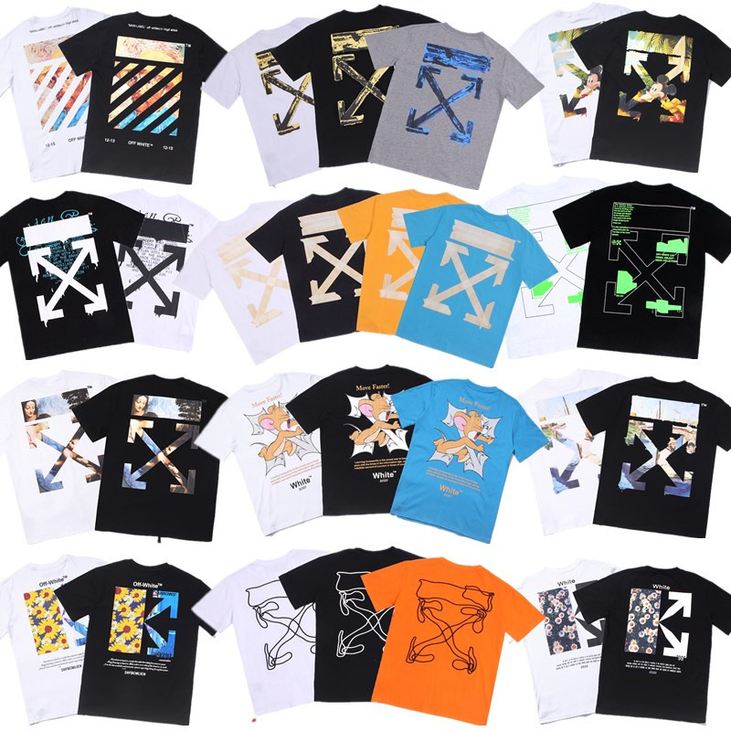 off ow white短袖男女情侣装宽松上衣半袖ins潮牌高街oversizet恤