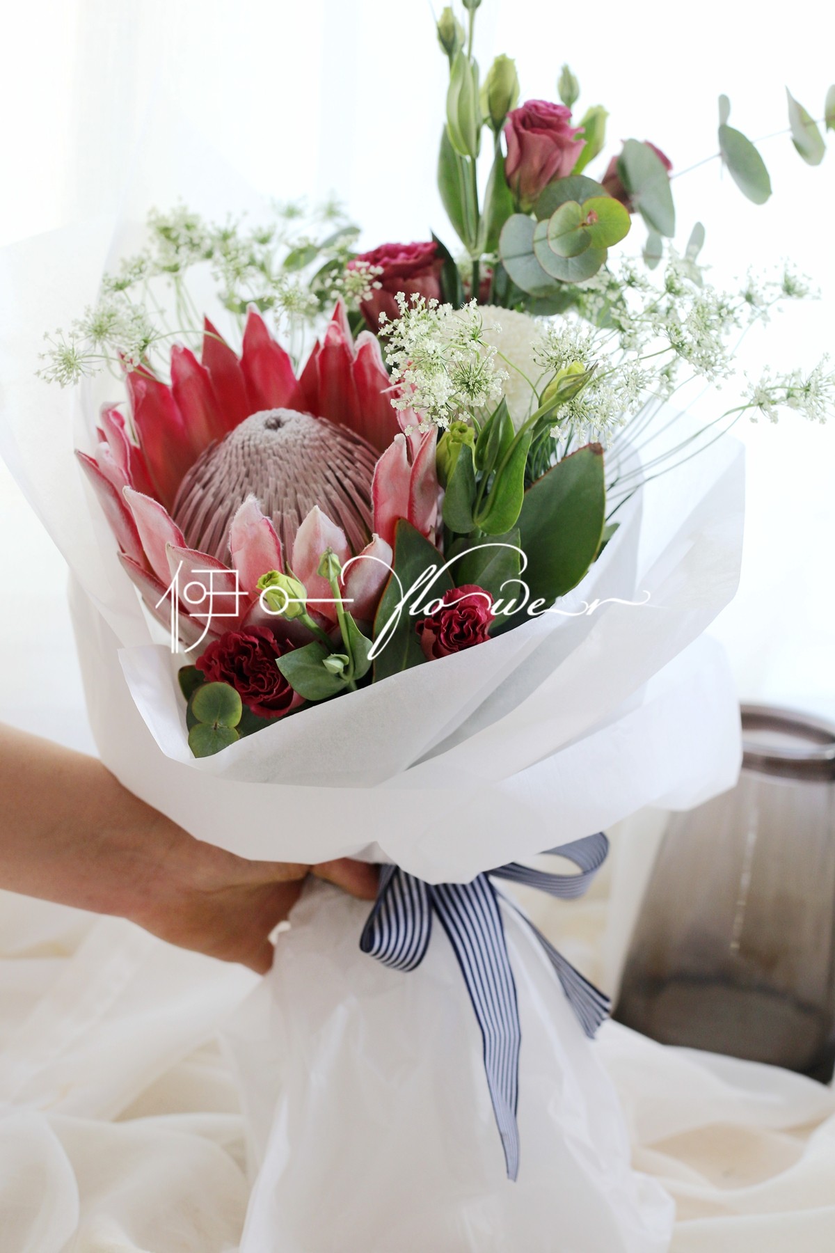 进口南非帝王花小花束北京鲜花速递同城花店办公鲜花速递(同城)