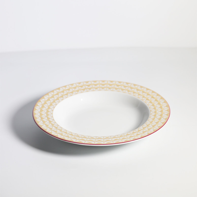 南方姑娘 俄罗斯皇家瓷器lomonosov硬瓷莫斯科河平盘子汤盘点心盘