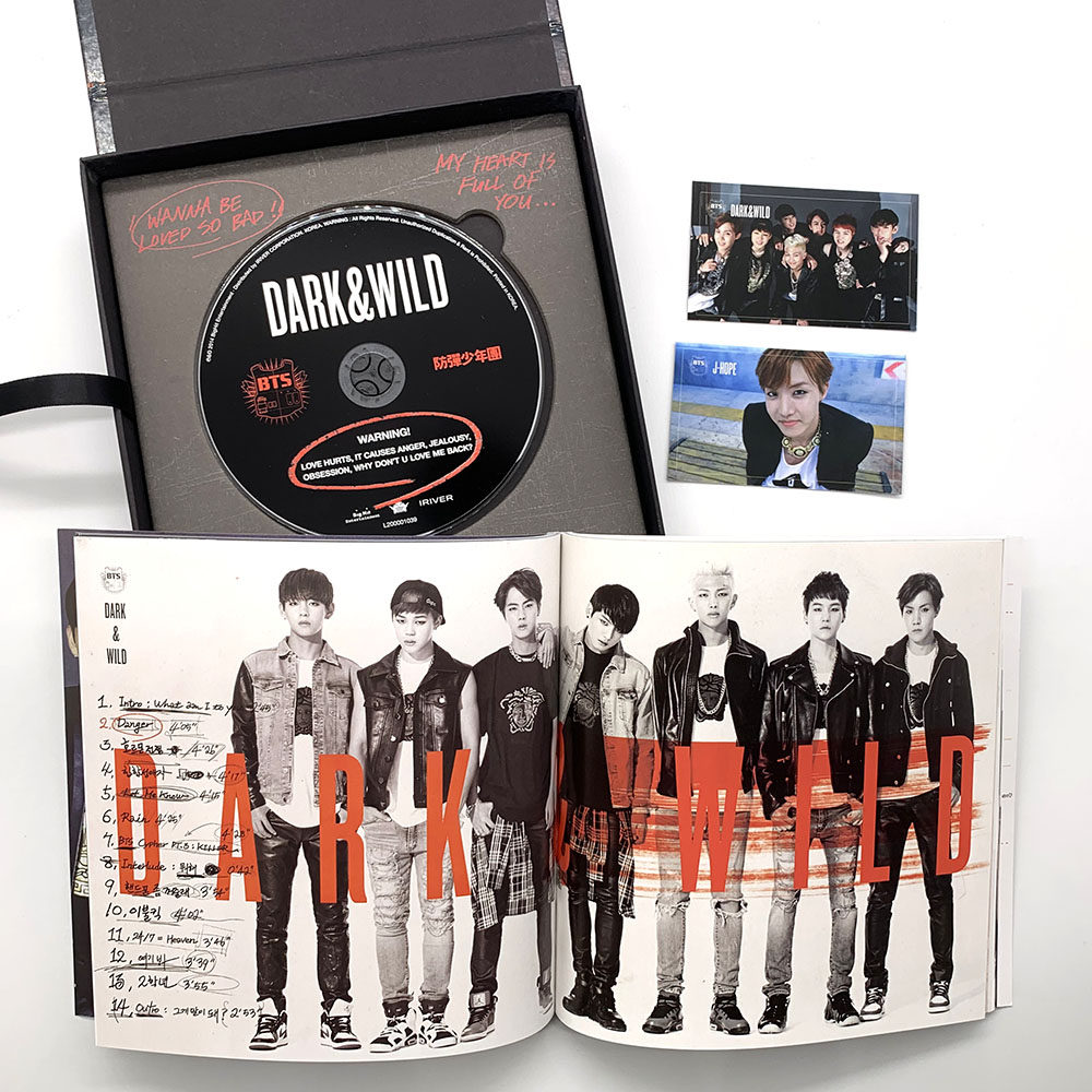 bts防弹少年团专辑正规1辑darkwildcd小卡相册正版实体