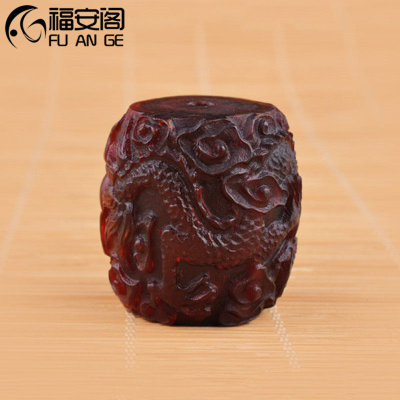 福安阁diy牦牛牛角佛头雕刻三通盘龙藏式星月其他diy饰品配件