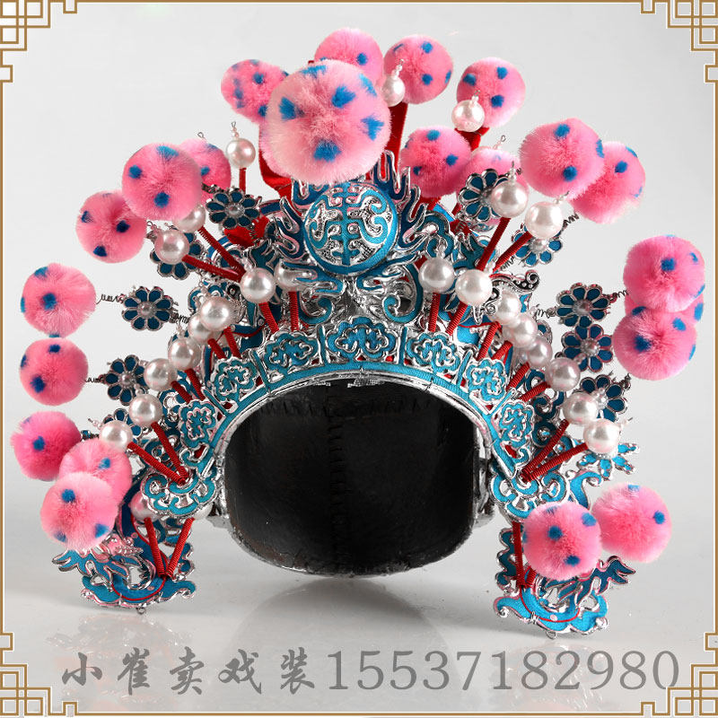 戏曲武生配饰头盔硬盔戏帽将军大包武将军秦腔古典舞配饰